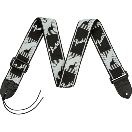 Fender Monogrammed Strap Black/Light Grey