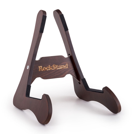 Rockstand Wood A-Frame Stand Brown Oak Finish