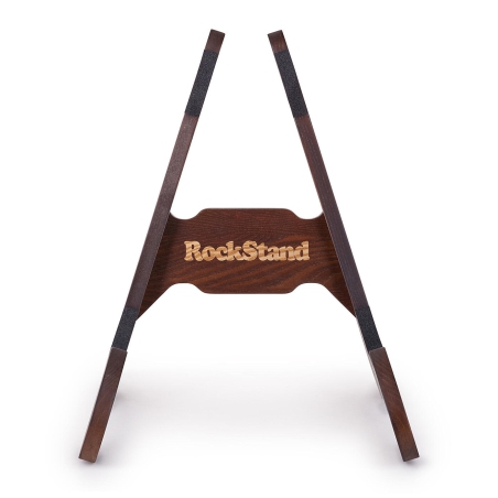 Rockstand Wood A-Frame Stand Brown Oak Finish