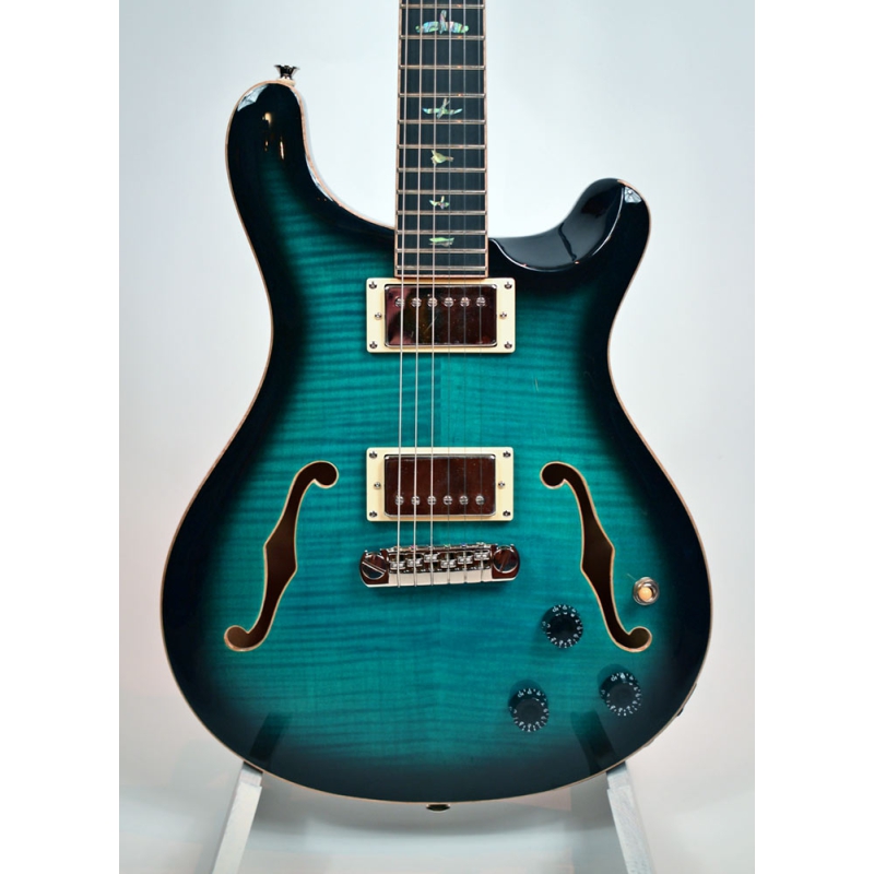 PRS SE Hollowbody II Piezo Peacock Blue Smokeburst