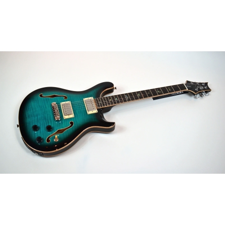 PRS SE Hollowbody II Piezo Peacock Blue Smokeburst