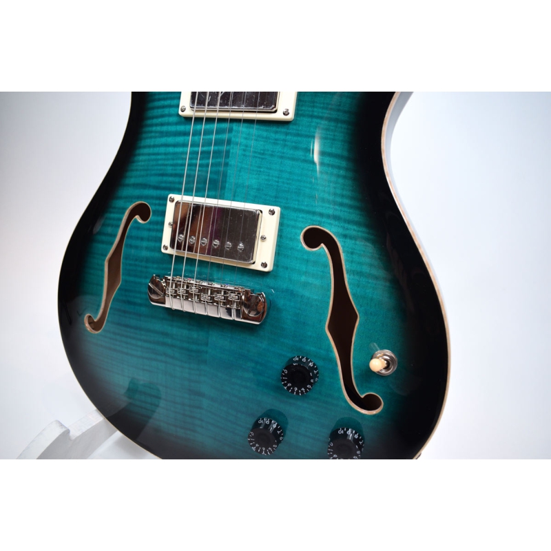 PRS SE Hollowbody II Piezo Peacock Blue Smokeburst