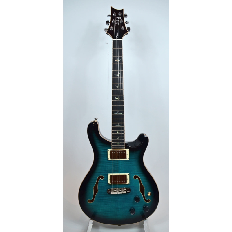 PRS SE Hollowbody II Piezo Peacock Blue Smokeburst