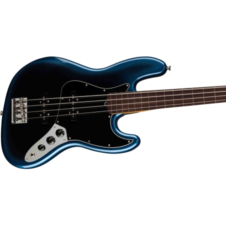 Fender American Professional II Jazz Bass RW Fretless DN Gitaar + koffer