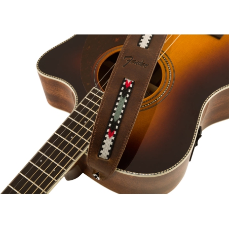 Fender Paramount Acoustic Leather Strap Brown