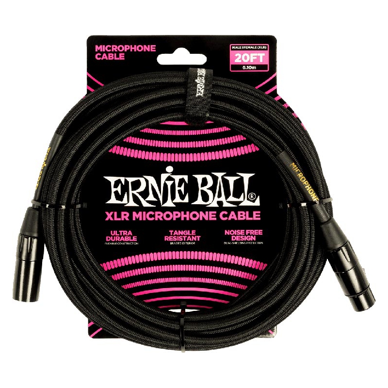 Ernie Ball Xlr Mic Cable Black Tweed