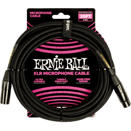 Ernie Ball Xlr Mic Cable Black Tweed