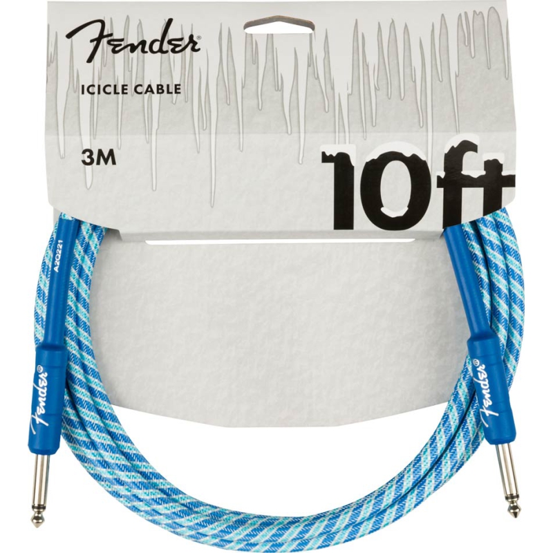 Fender Icicle Holiday Cable 10ft Blue