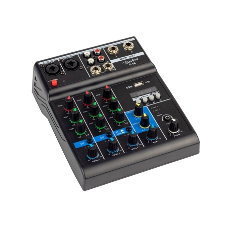 Boston F-4A 4 Kanaals Live Mixer met EFX+ BlueTooth