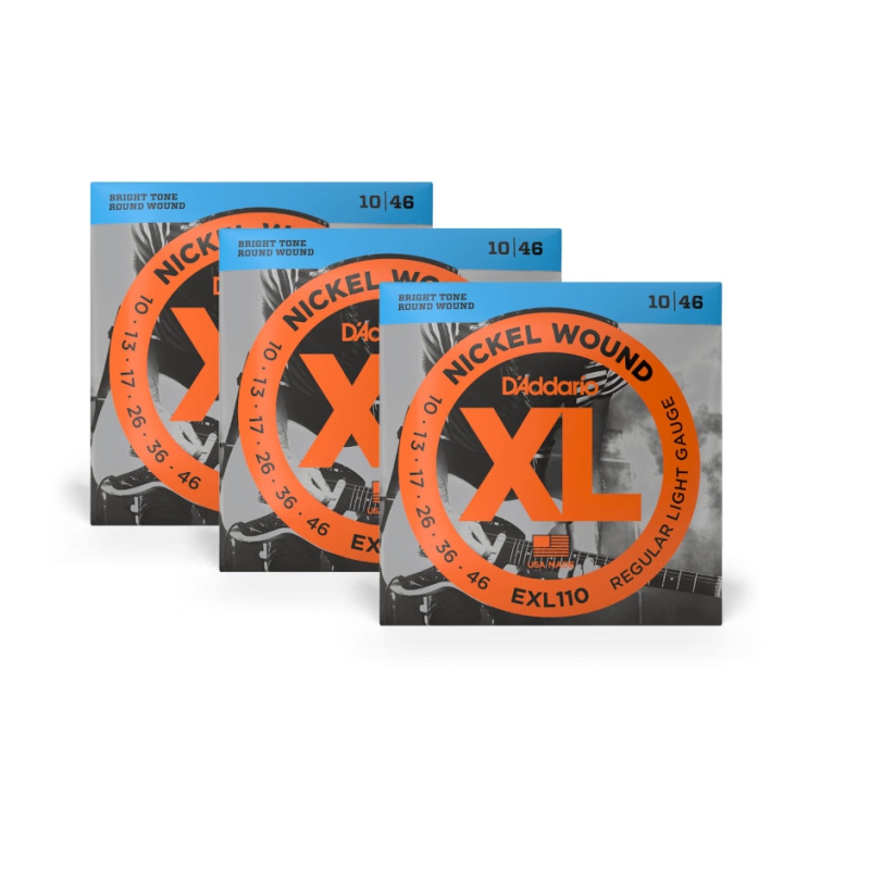 D'addario EXL110 3 Pack