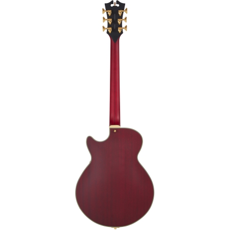 DAngelico Deluxe SS Baritone Satin Trans Wine