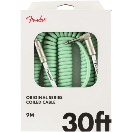 Fender Original Coil Cable 30' SFG Seafoam Green