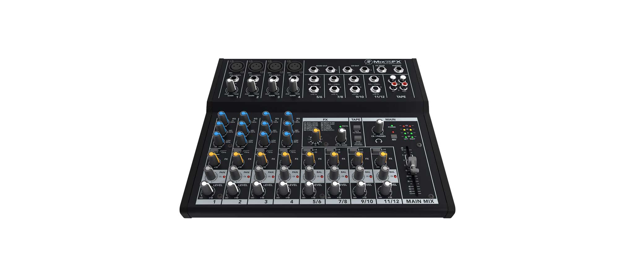 Mackie Mix12FX compacte mixer| met FX| Dijkmanmuziek