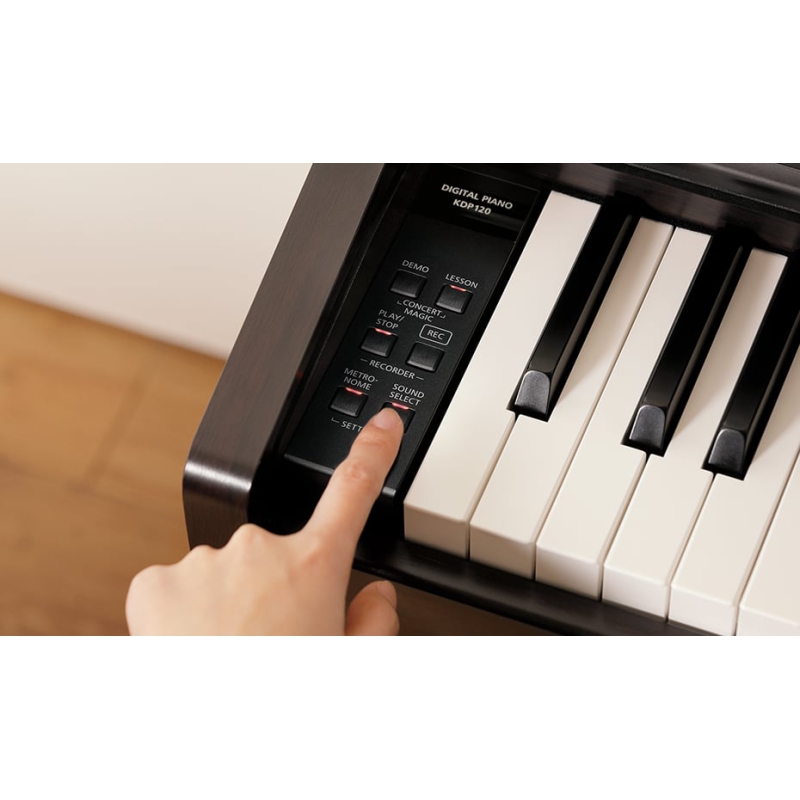 Kawai KDP120B SET met luxe Pianobank en hoofdtelefoon