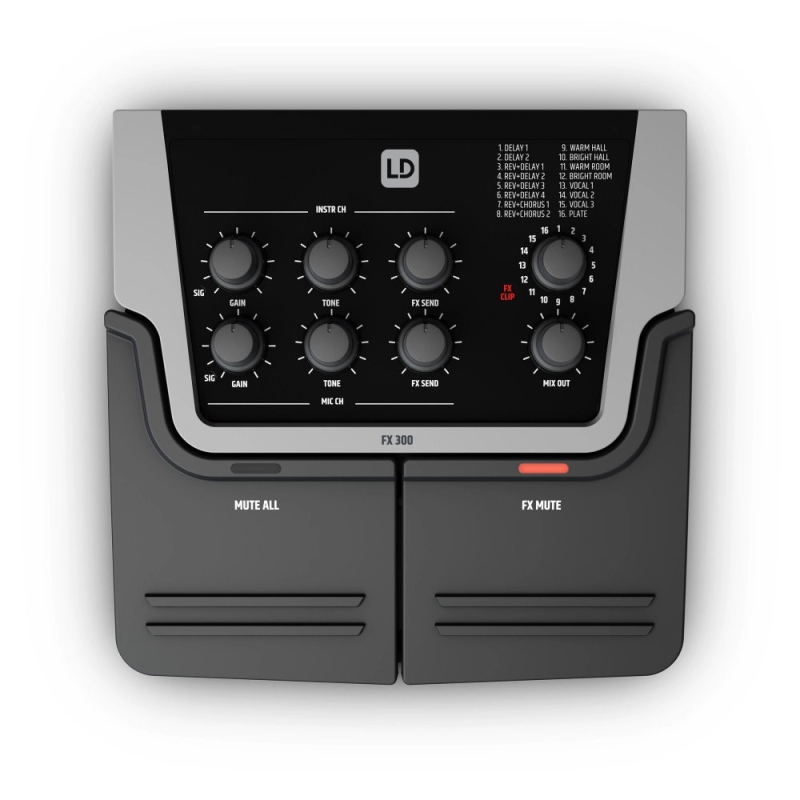 LD Systems FX300 SET Multi pedaal Effect LD Systems FX300 SET Multi pedaal Effect