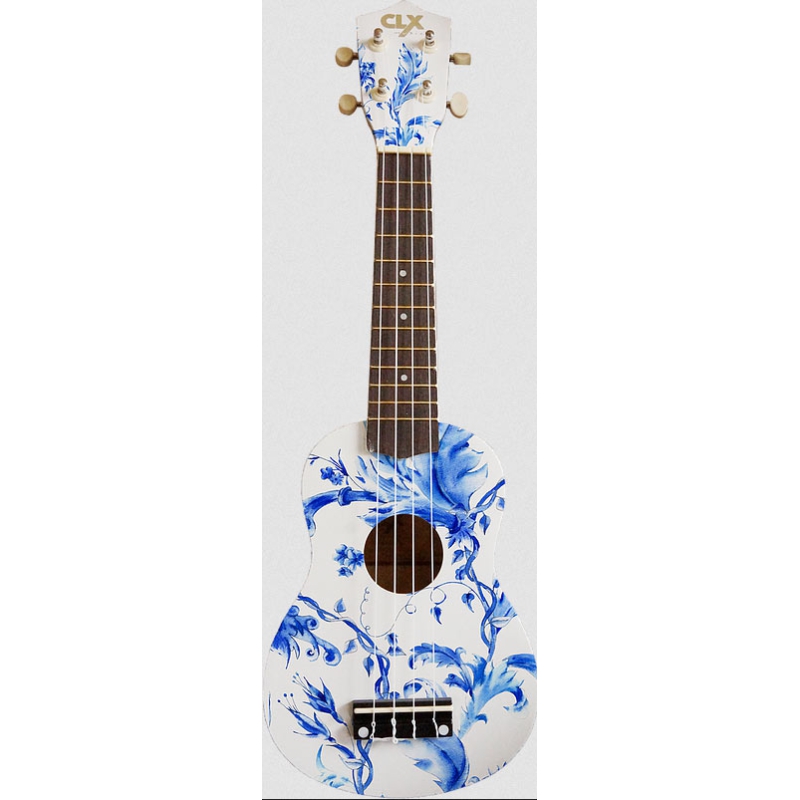 CLX Delft's Blue sopraan ukulele