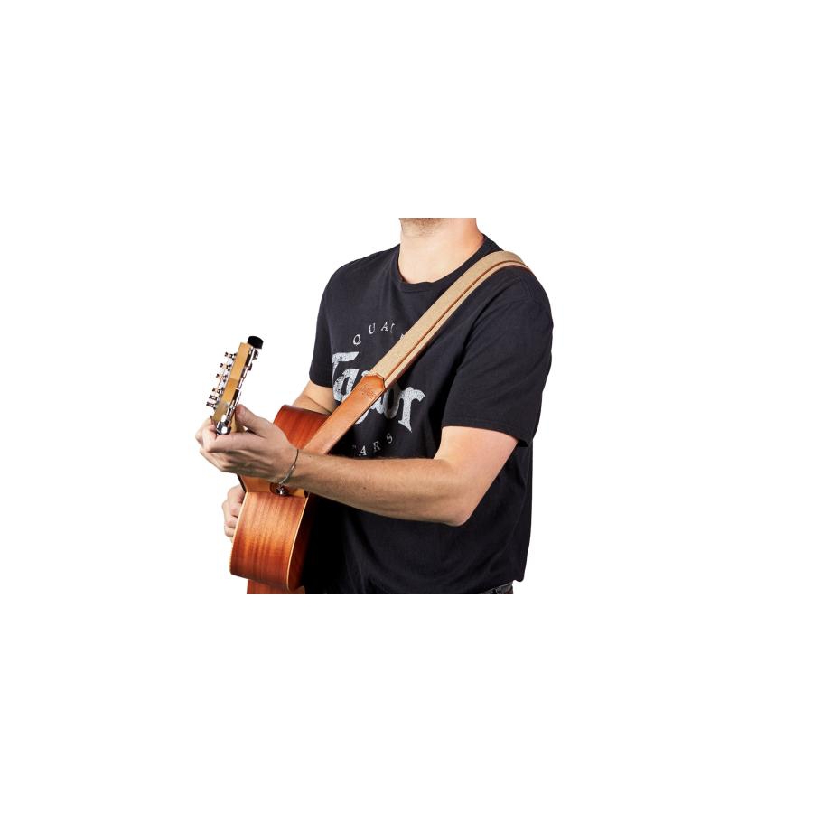 Taylor Vegan Leather Guitar Strap Tan 4203-25