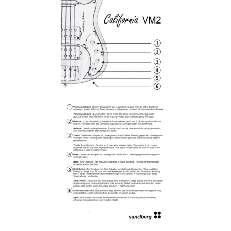 Sandberg California II VM2 5 Masterpiece Aged