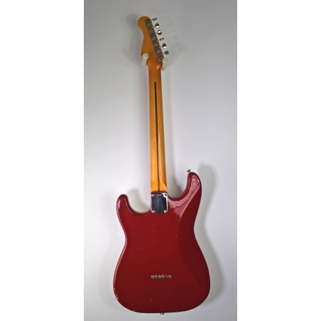 Del-Tone 50s S-style Hard Tail Dakota Red