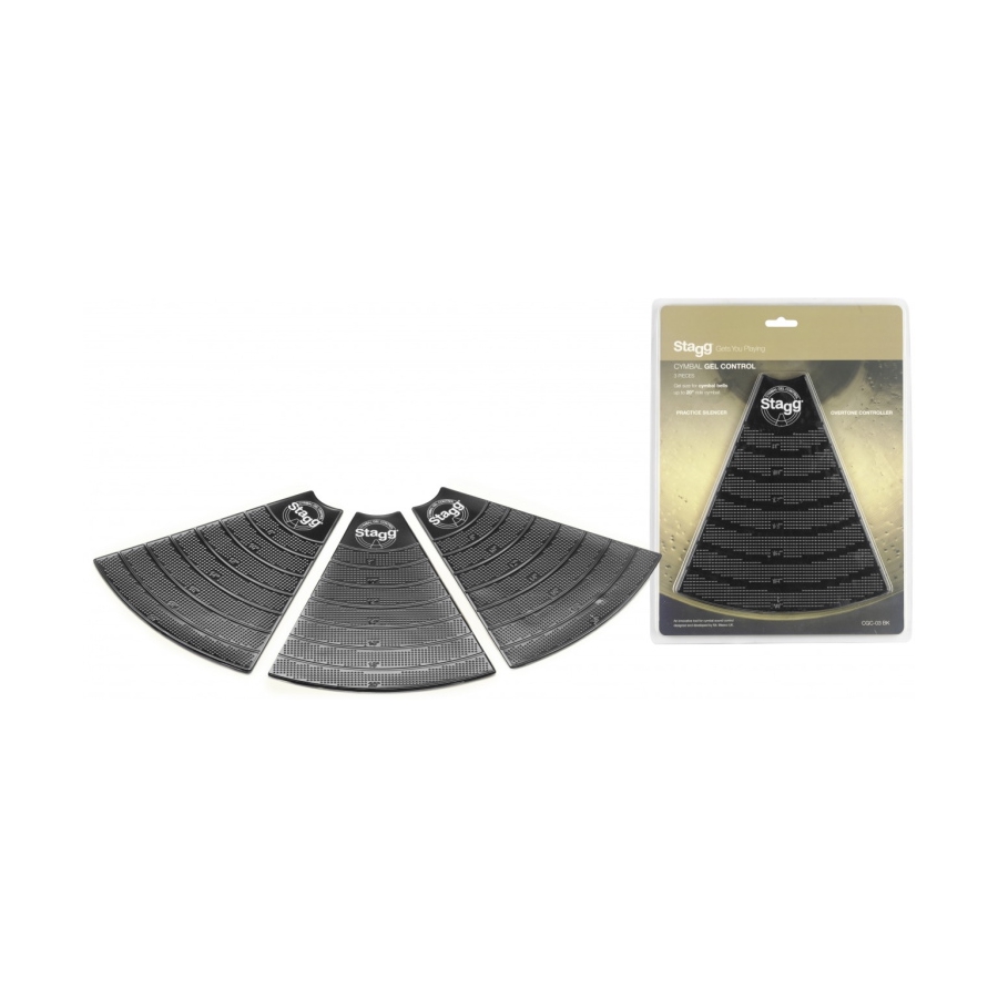 Stagg CGC-03 BK 3x Damperpads voor Cymbals