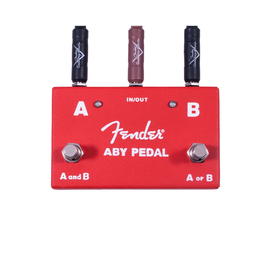 Fender 2-Switch ABY Pedal Red Fender 2-Switch ABY Pedal Red
