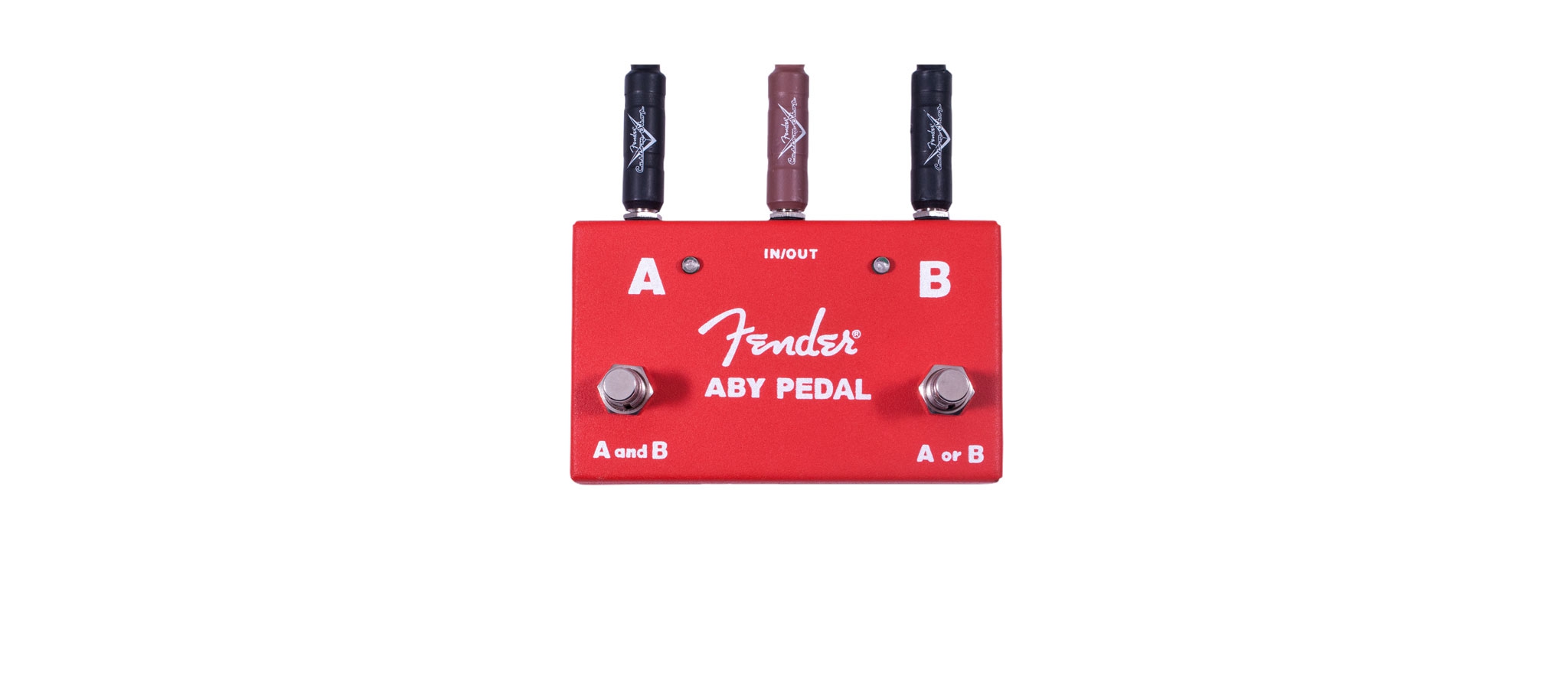 Fender 2-Switch ABY Pedal Red | DijkmanMuziek