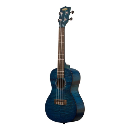 Kala Concert Exotic Mahogany Blue Ukulele