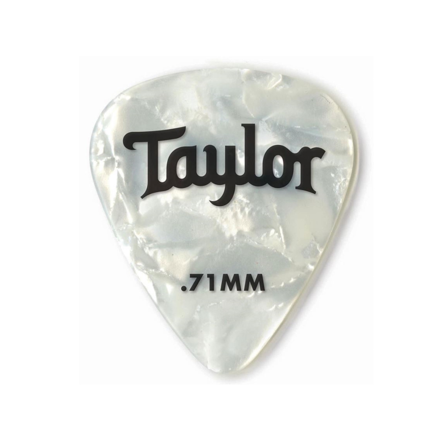 Taylor Celluloid 351 Guitar Picks 12-pack white pearl 0.71