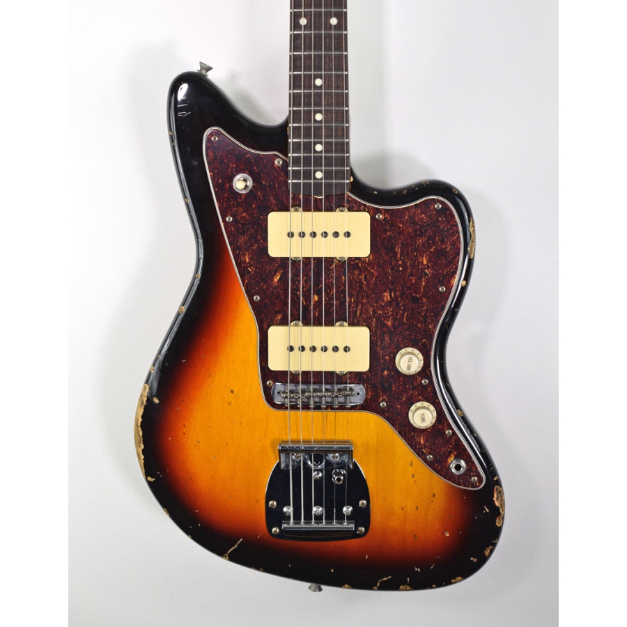 Del-Tone JM-style 3-tone Sunburst Heavy Aging