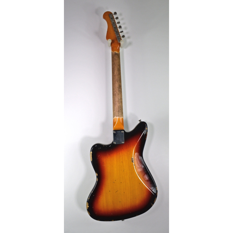 Del-Tone JM-style 3-tone Sunburst Heavy Aging