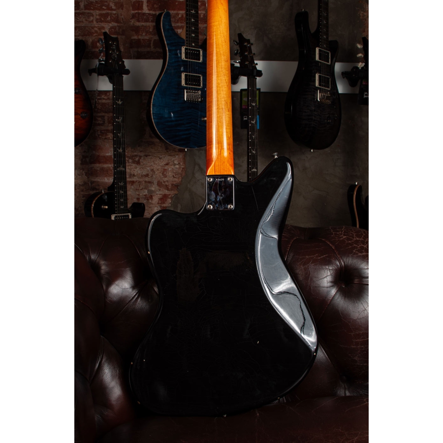 Del-Tone JM-style Black matching headstock