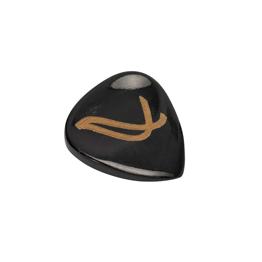 Wambooka Nativo black horn handmade plectrum