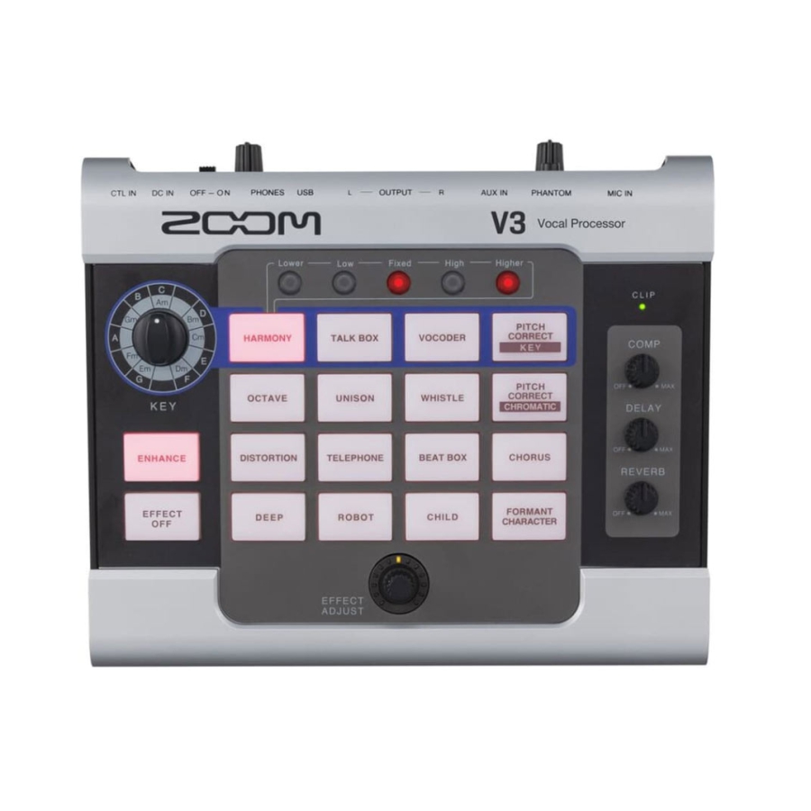 Zoom V3 vocal processor