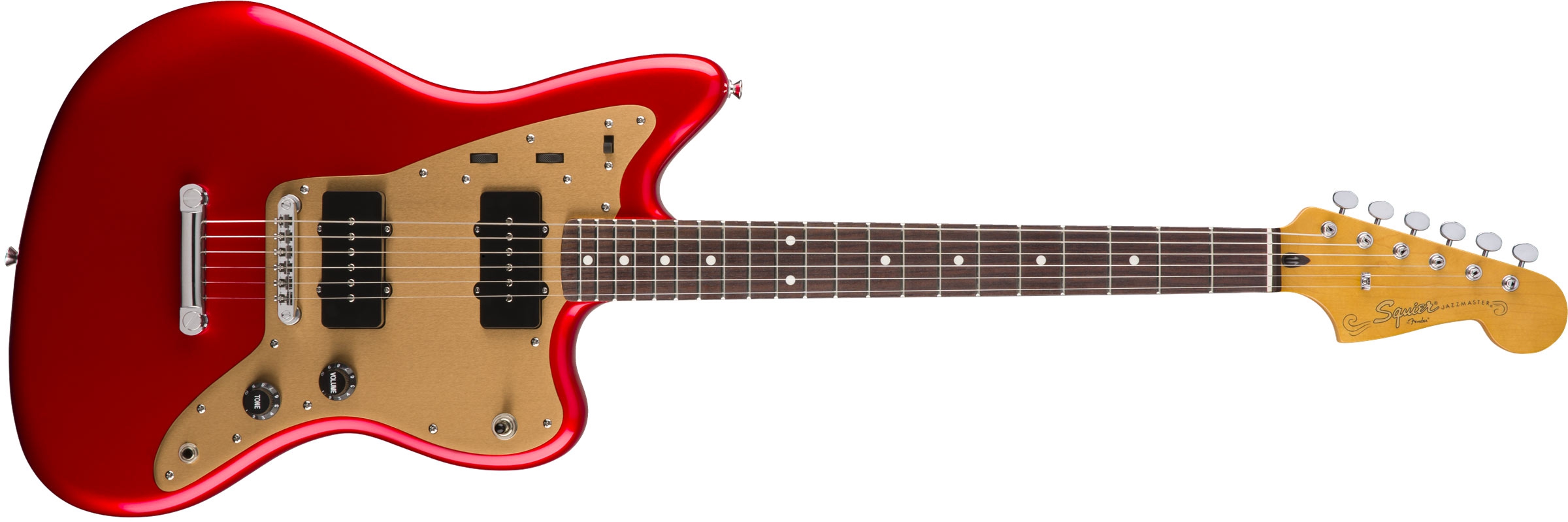 Squier Deluxe Jazzmaster ST RW Candy Apple Red