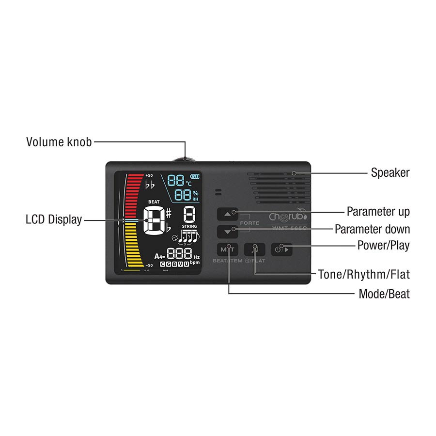 Cherub WMT565C oplaadbare desktop 4 in 1 tuner