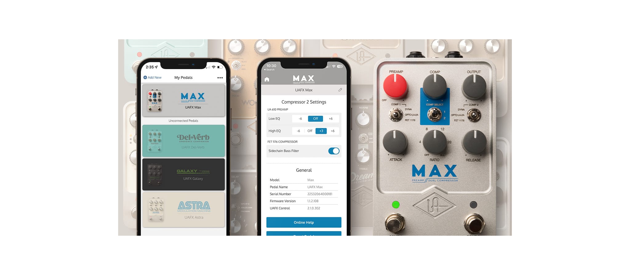 Universal Audio Max Preamp Dual Compressor | UAFX | DijkmanMuziek |