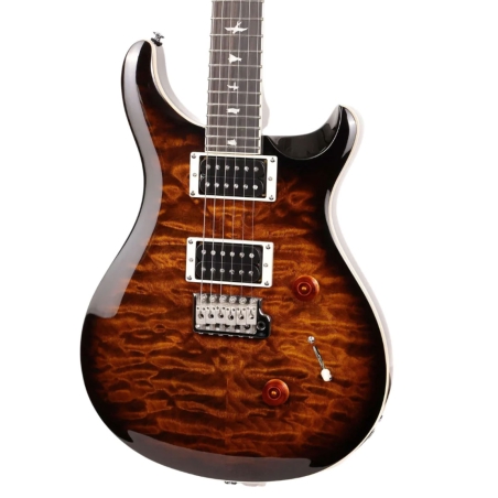 PRS SE Custom 24 Quilt Black Gold Burst