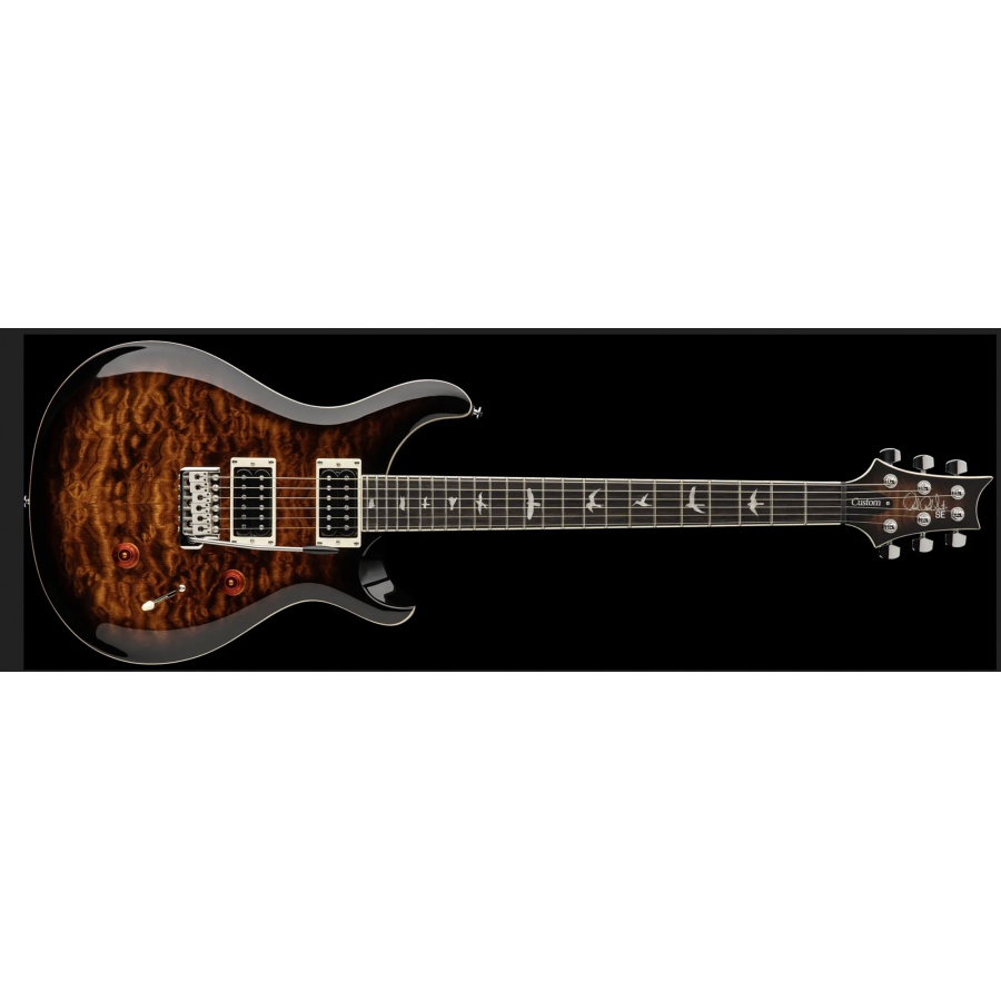 PRS SE Custom 24 Quilt Black Gold Burst