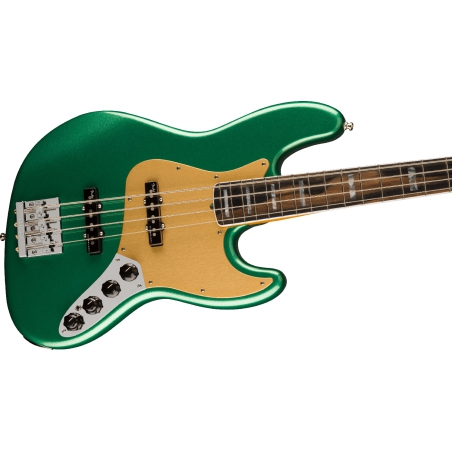 Fender American Ultra Jazz Bass Ebony Mystic Pine Green