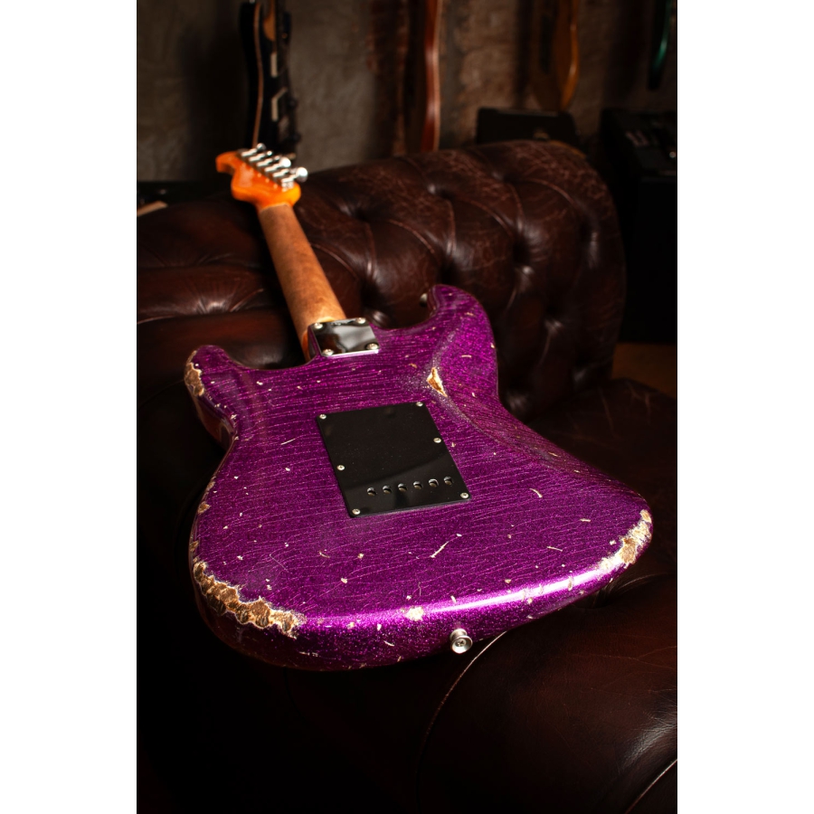 Del-Tone 60s S-style HSS Purple Haze Sparkle