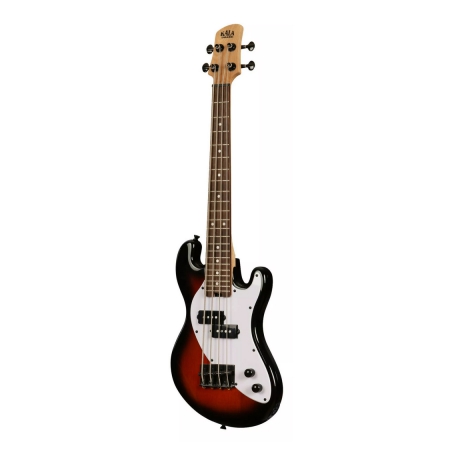 Kala U-Bass Solid Body Jet Tobacco Burst 4-String