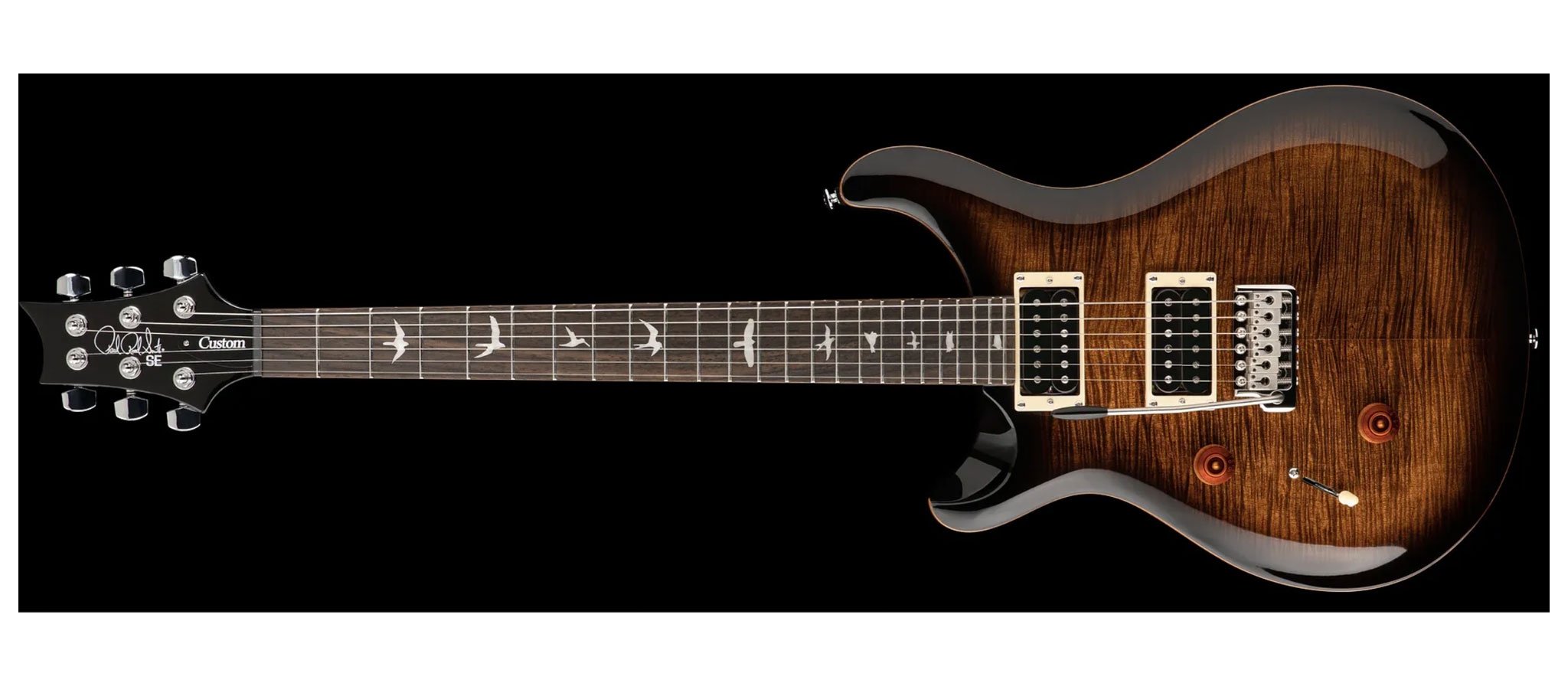 PRS SE Custom Lefty 24 Black Goldburst | DijkmanMuziek |