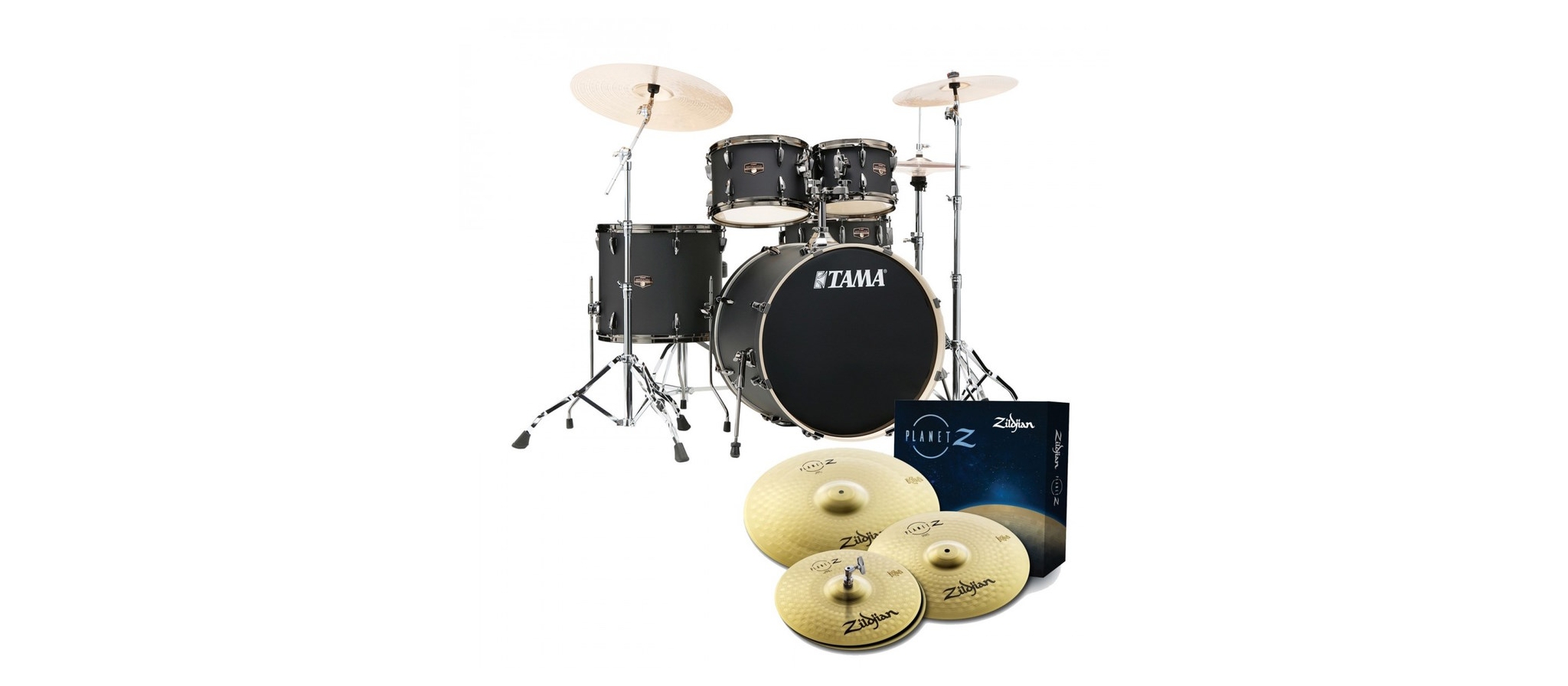 Tama Imperialstar IP52H6W-HBK Hairline Black | DijkmanMuziek