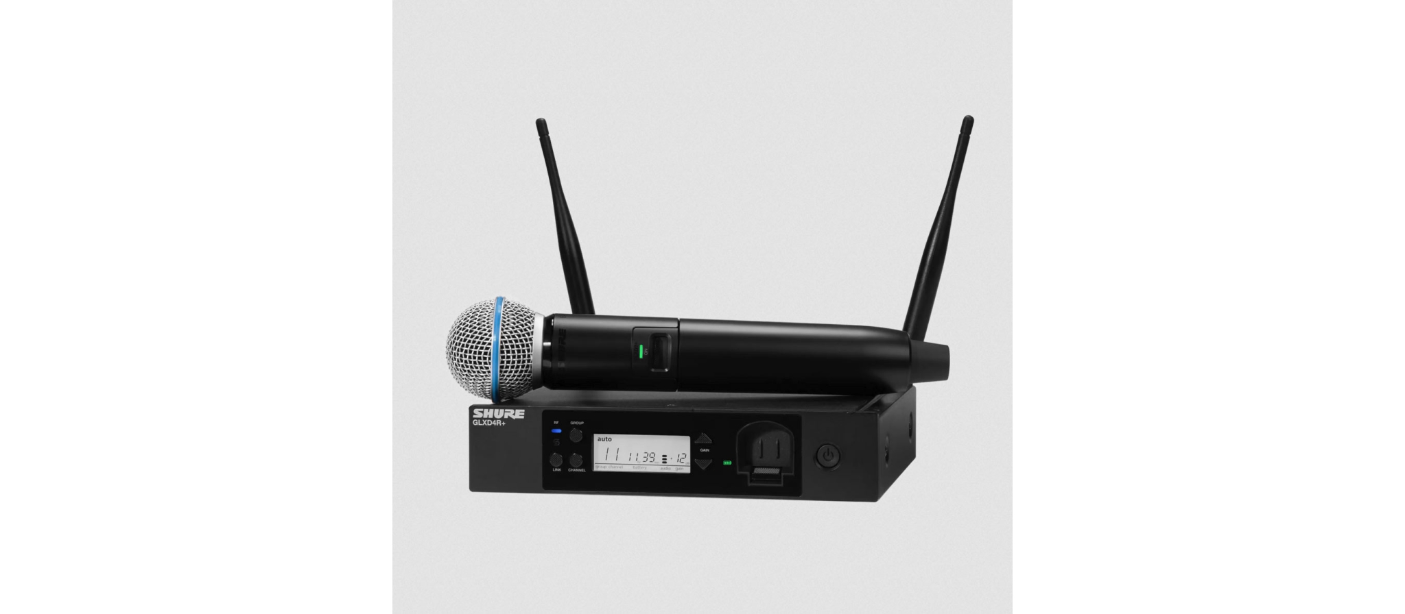 Shure ULXD2/B58=-K51 Draadloze Handheld Microfoon  606-670 MHz  Set Van 2 Incl. Ulxd4de= K51 Ontvanger