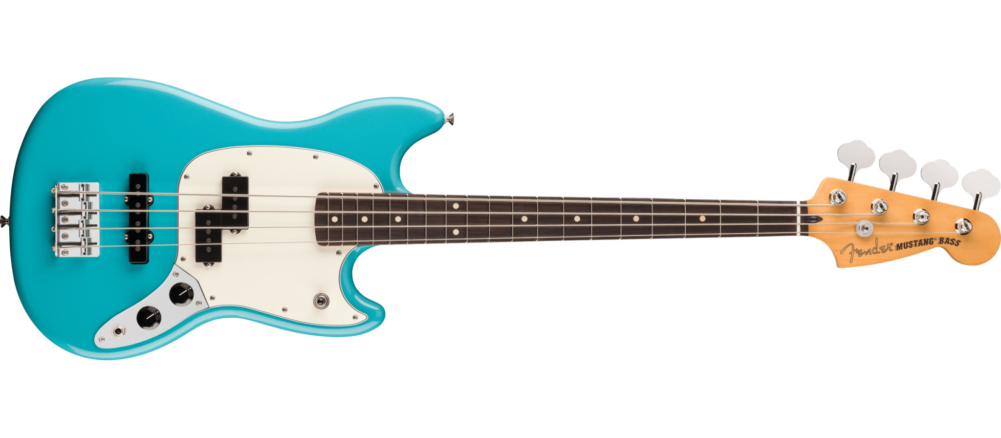 Fender Player II Mustang Bass PJ RW Aquatone Blue | DijkmanMuziek |