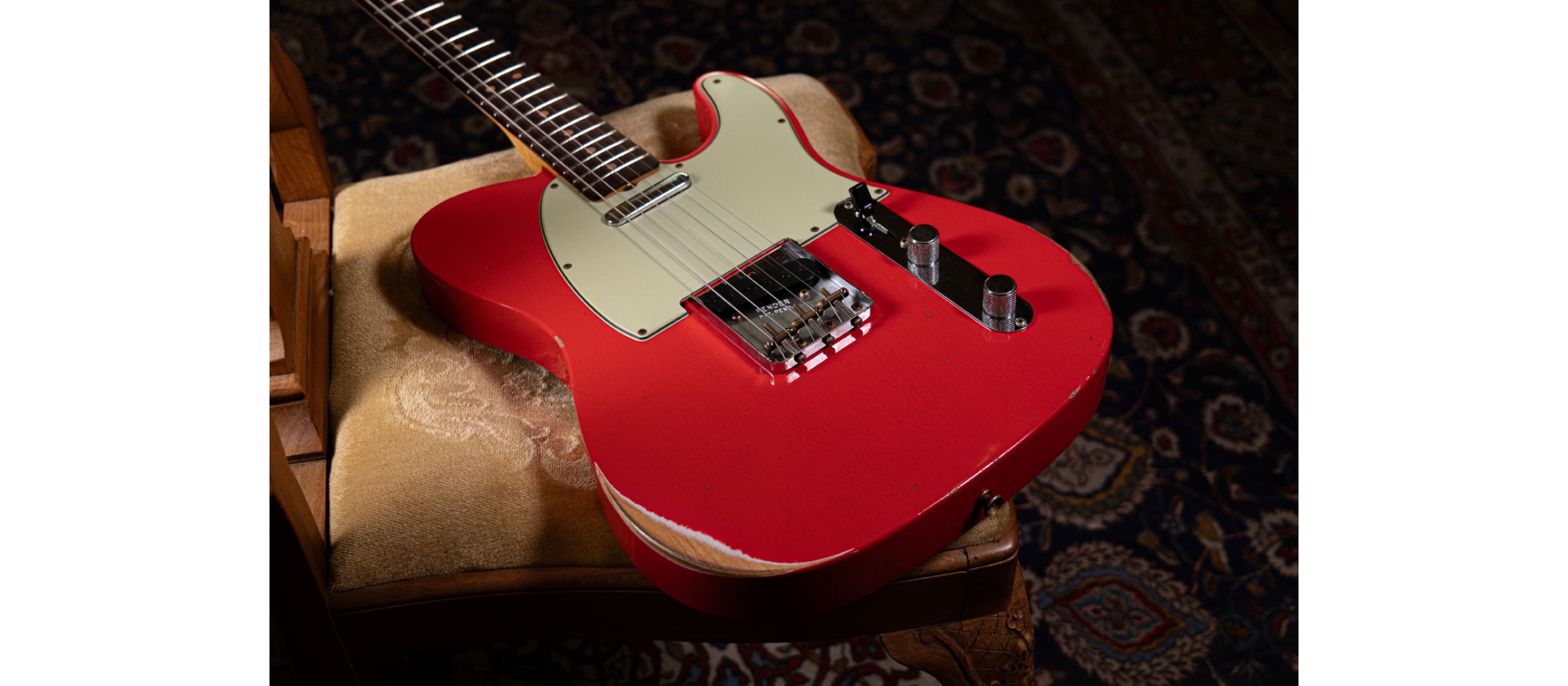 Fender Custom Shop 1963 Telecaster Relic RW Fiesta Red | DijkmanMuziek