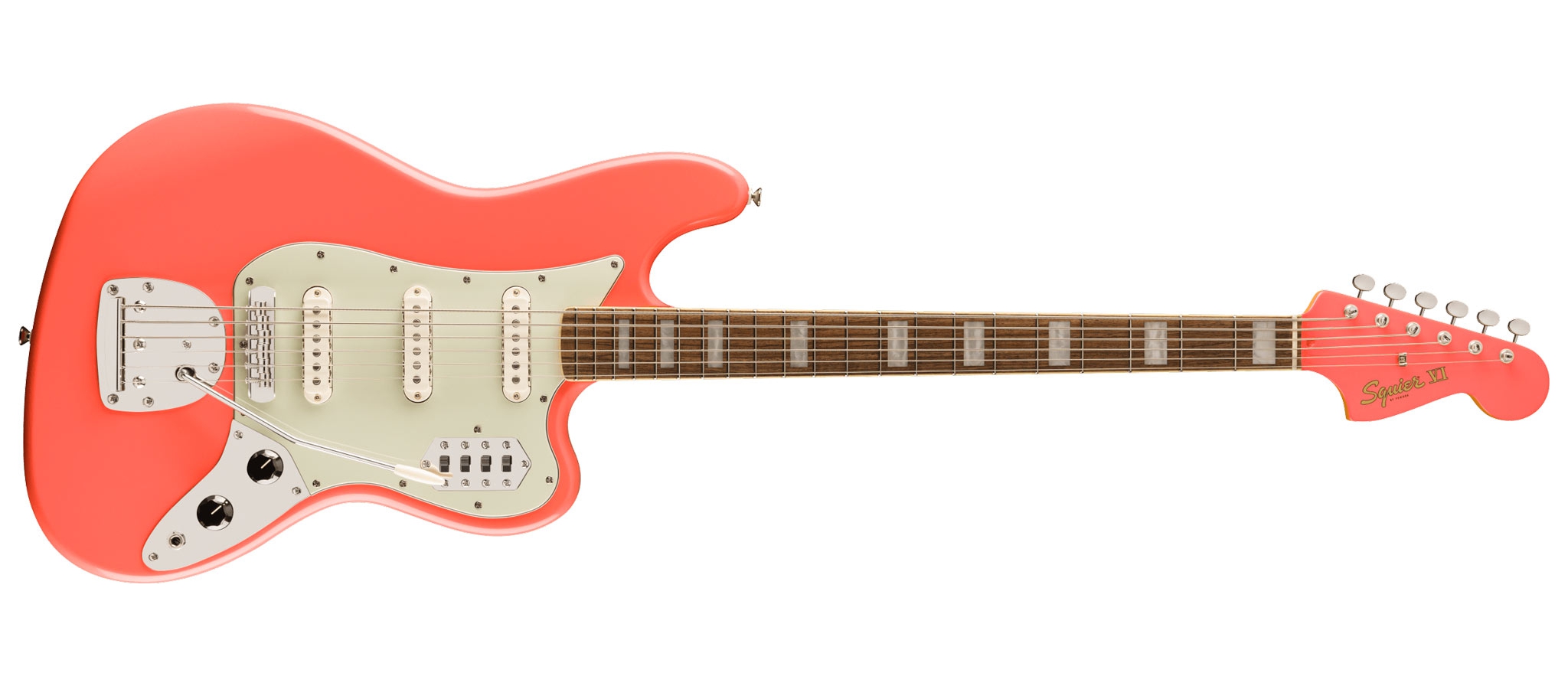 Squier FSR Classic Vibe Bass VI LRL MH Tahitian Coral | DijkmanMuziek