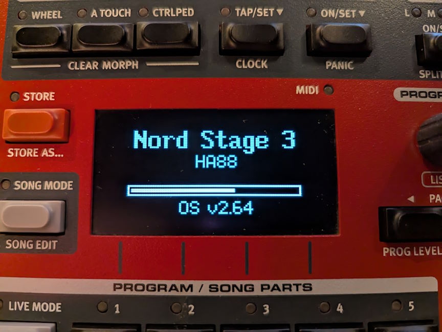 Nord Stage 3 HA88 Stage keyboard jong gebruikt