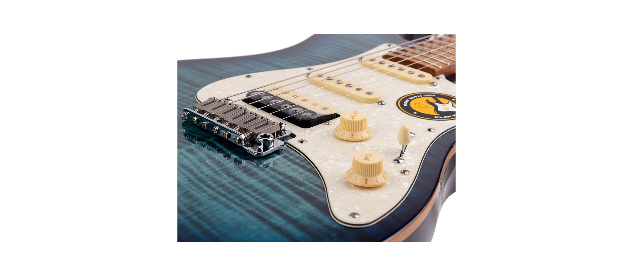 LA Elektrische Gitaar van , Blauw