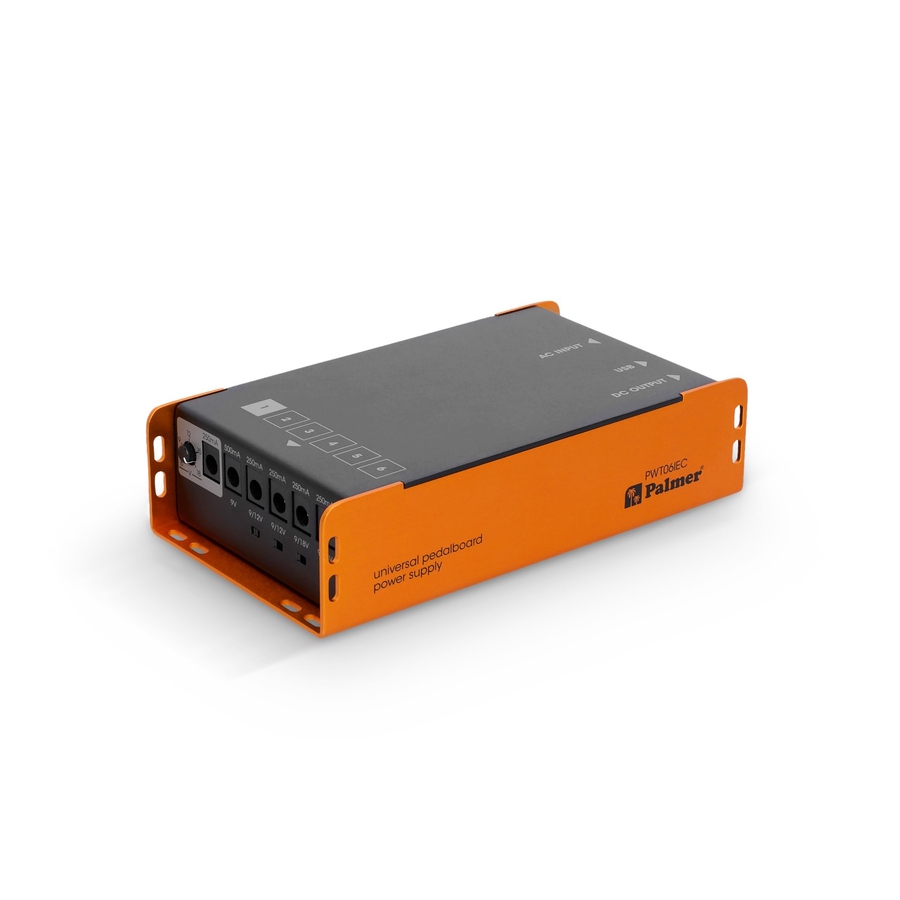 Palmer PWT06IEC Universal Pedalboard Power Supply with USB Palmer PWT06IEC Universal Pedalboard Power Supply with USB
